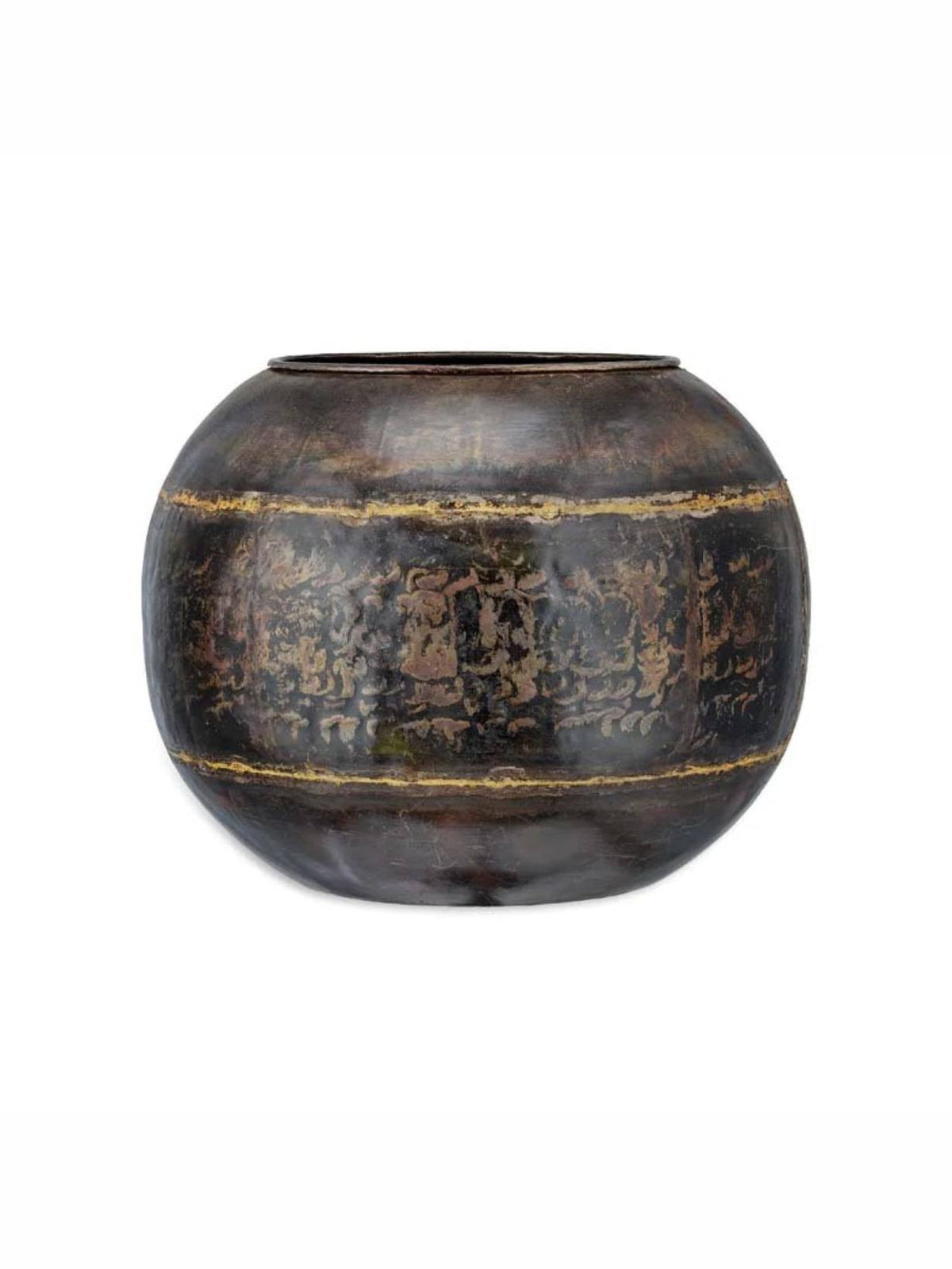 Jardinière globe en fer recyclé, Endo