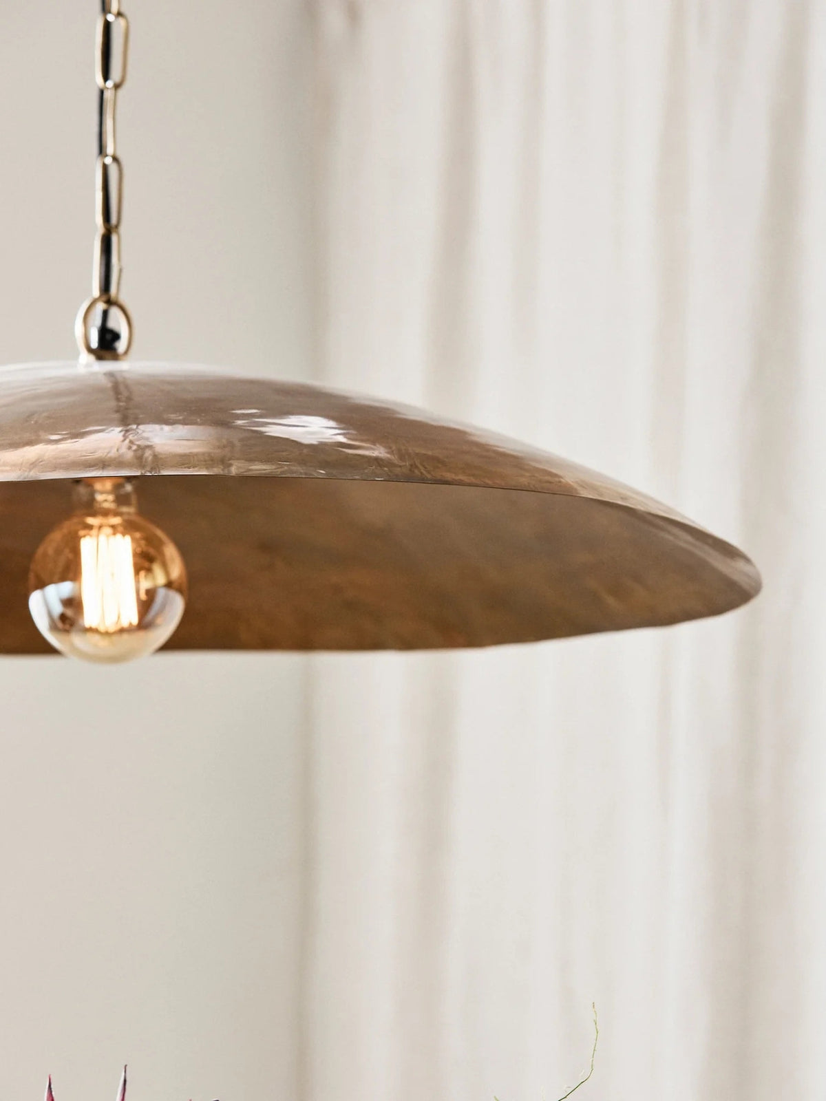 Lampe à suspension en laiton, Shakti