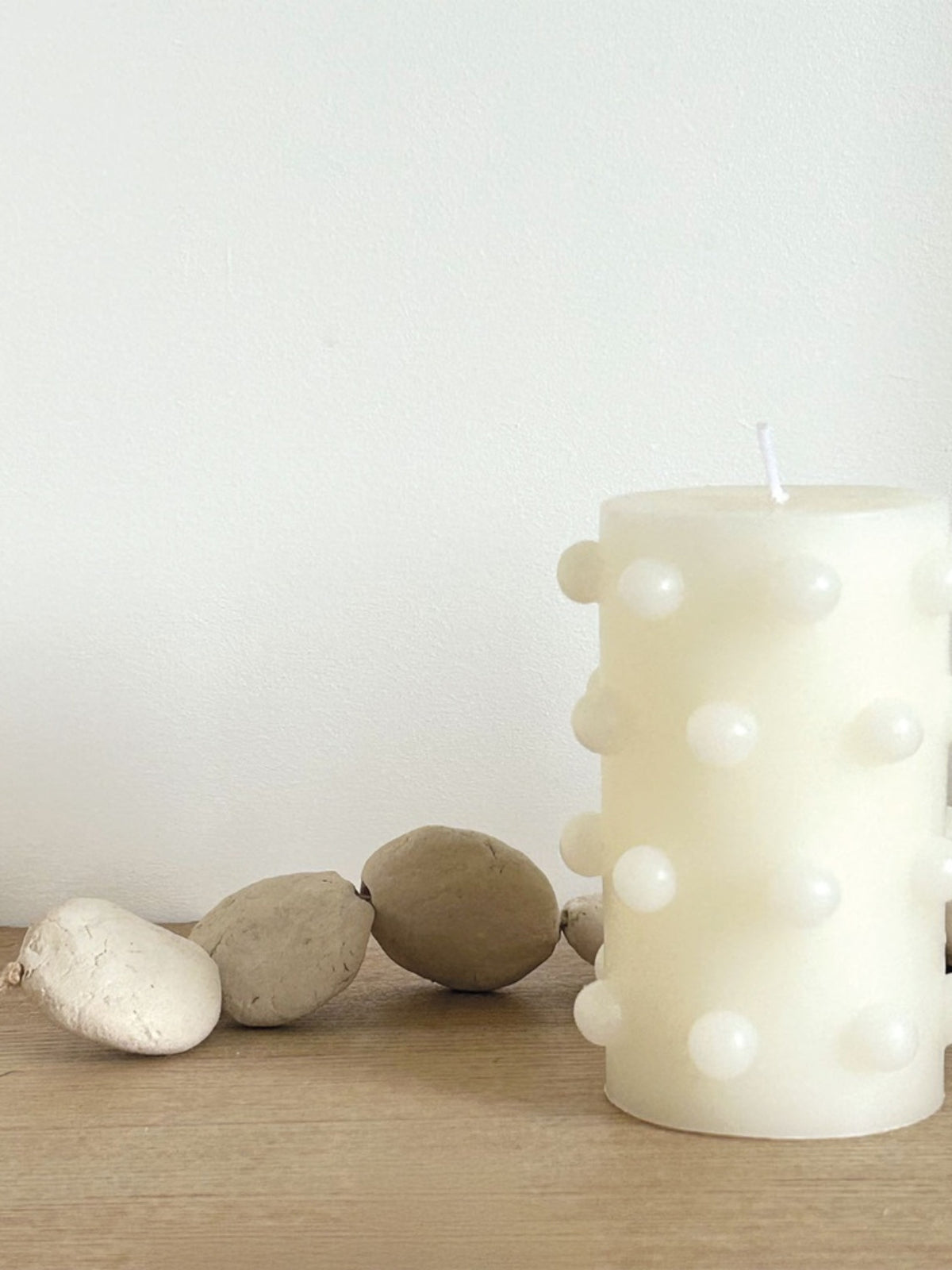 Bougie boules en cire, Pillar