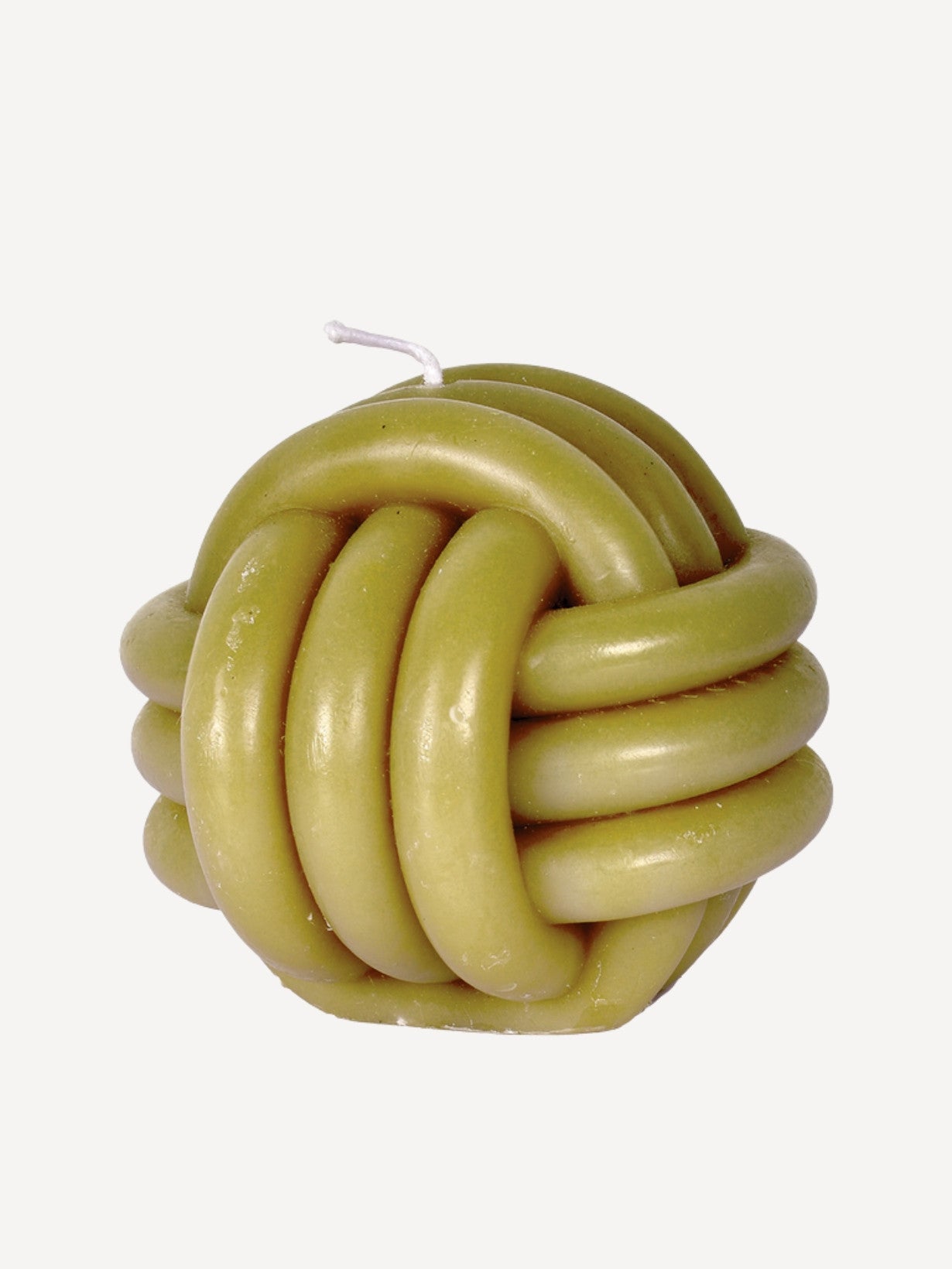Bougie nœud en cire naturelle kaki