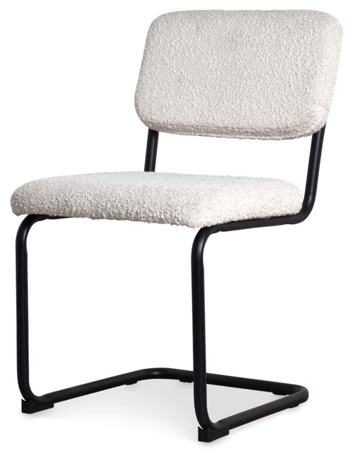 Chaise en tissu bouclette, Capsule