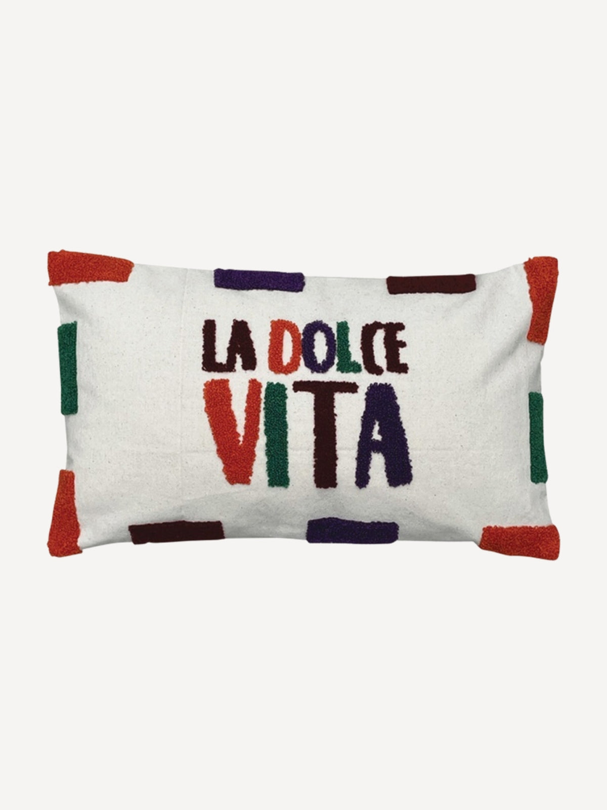Coussin en coton, La Dolce Vita