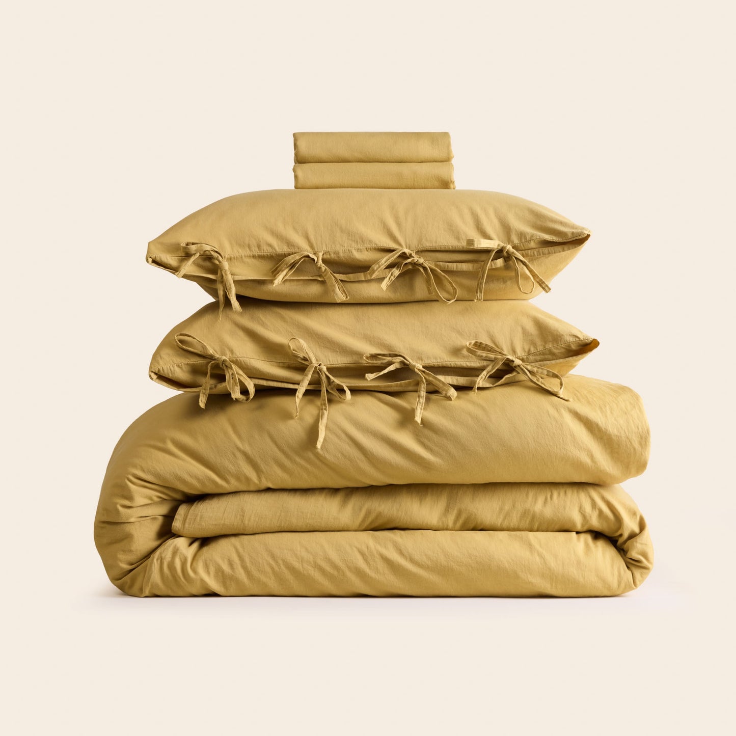 Parure de lit SATHEENE jaune indien