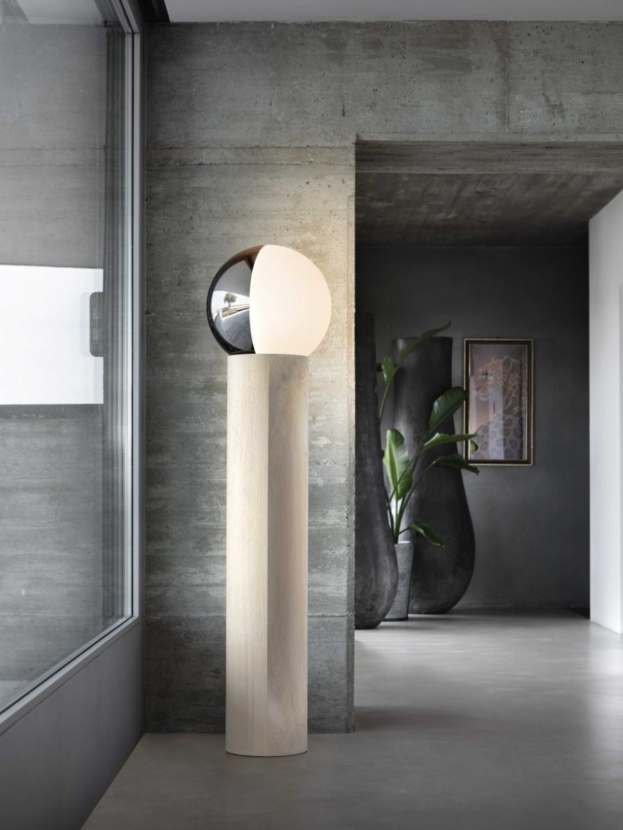 Lampadaire sculpturale en chêne, Je suis Da Terra