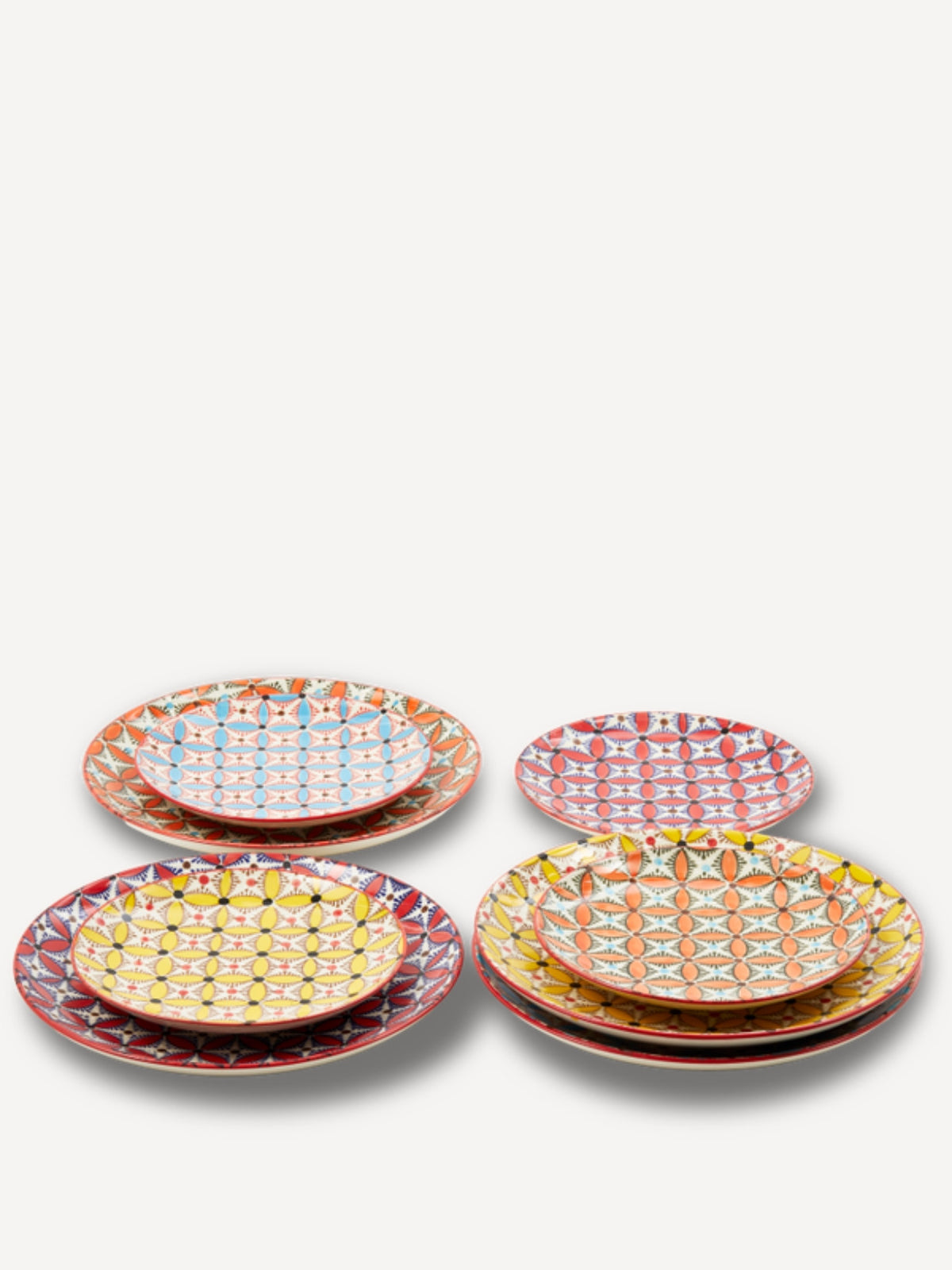 Set de 4 Assiettes à dessert, Hippy
