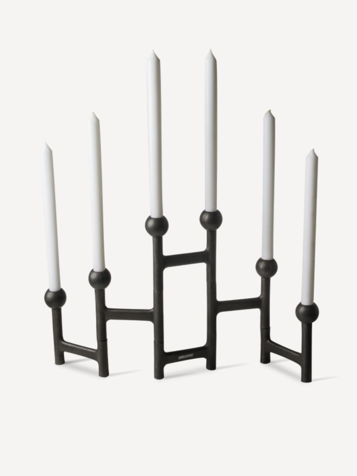 Bougeoir rond pliable graphite