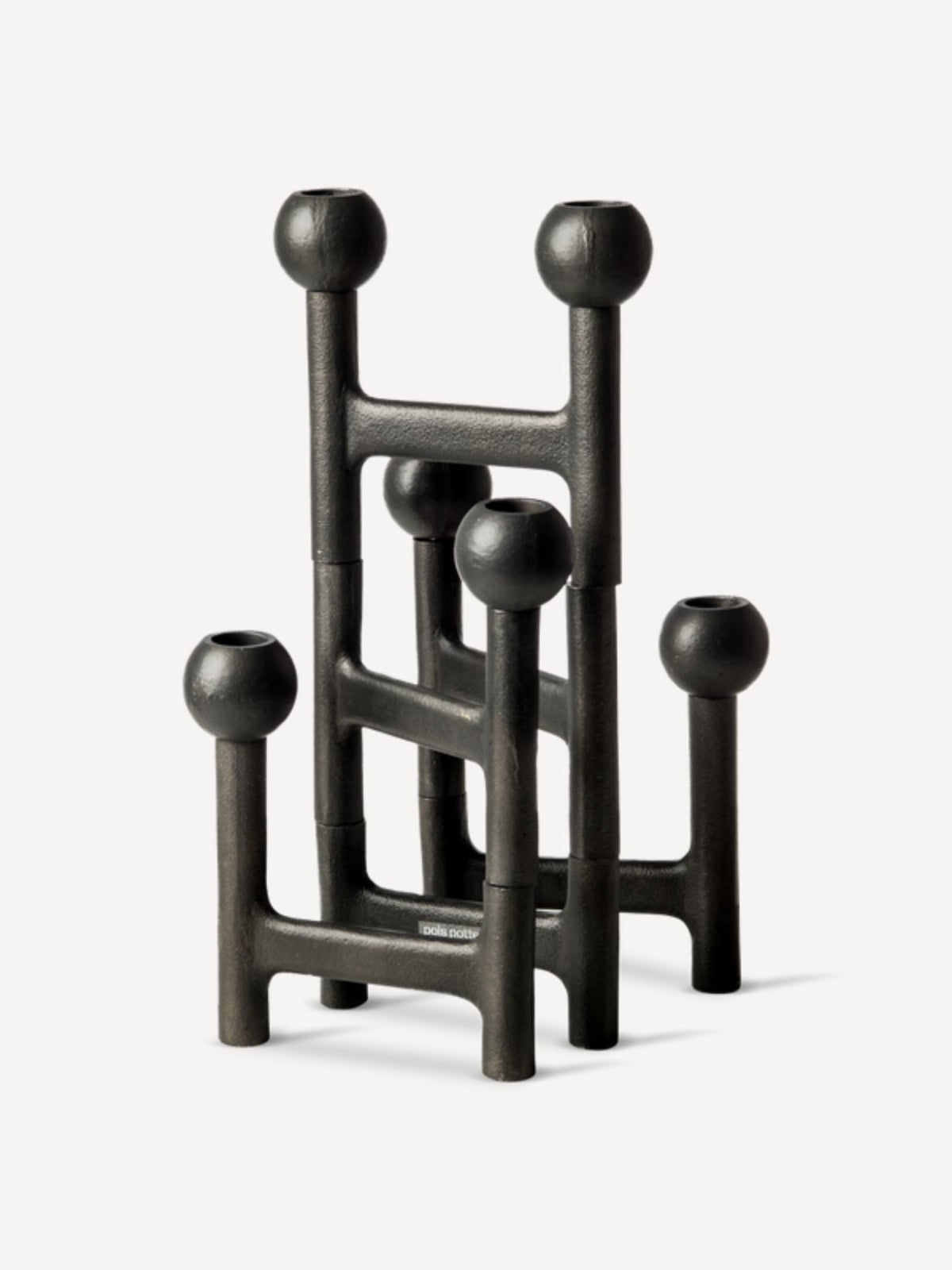 Bougeoir rond pliable graphite