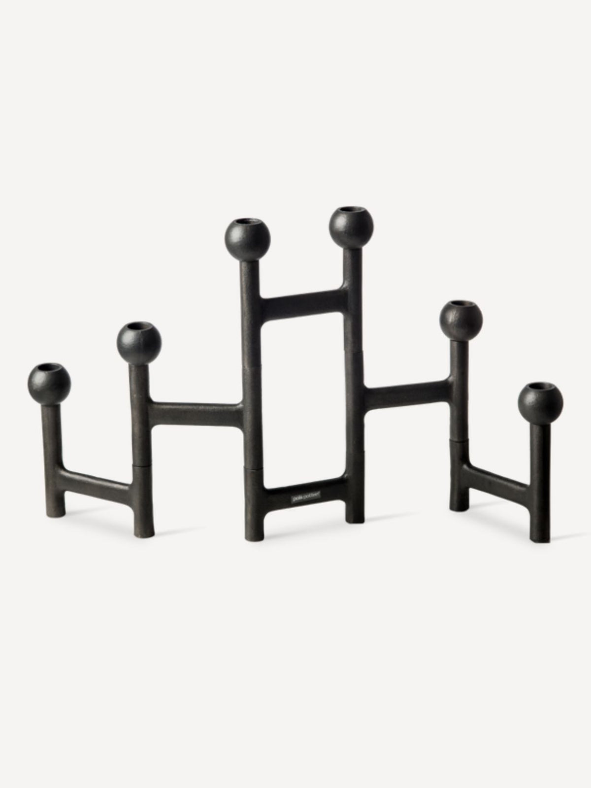 Bougeoir rond pliable graphite