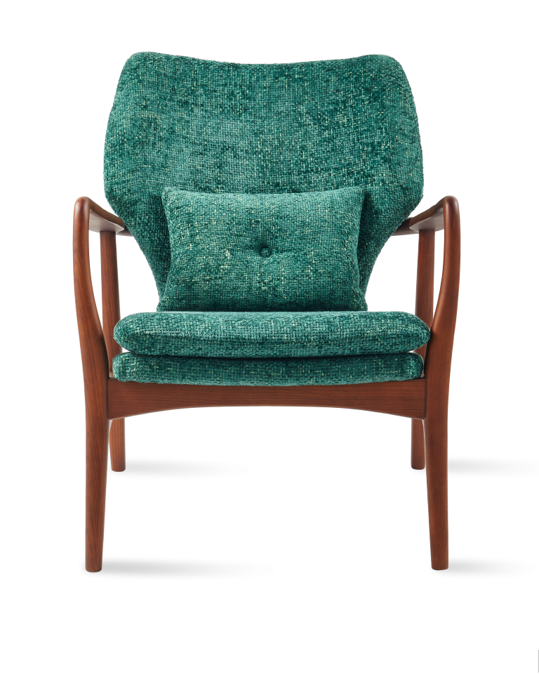 Fauteuil Peggy Greenish Vert Foncé