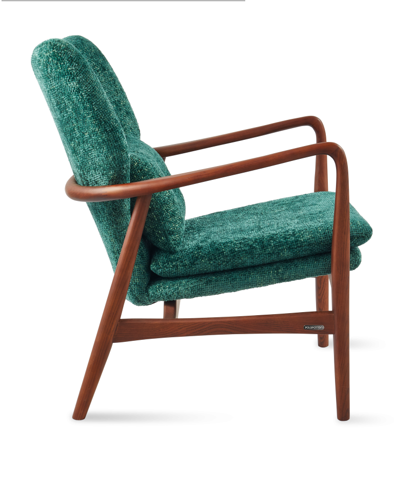 Fauteuil Peggy Greenish Vert Foncé
