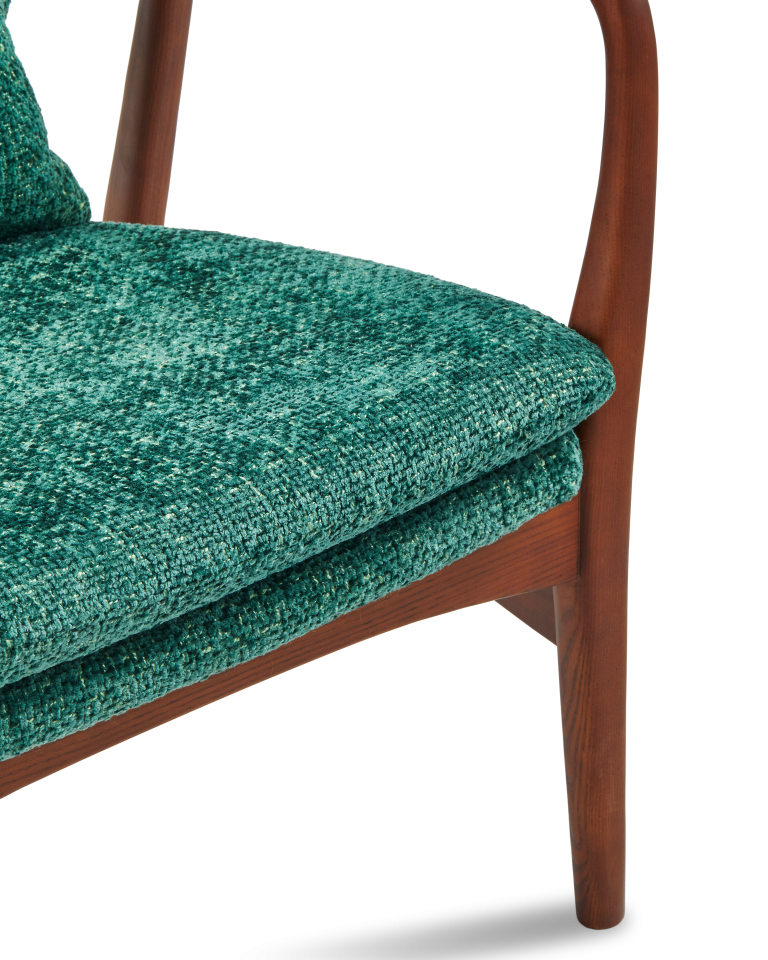 Fauteuil Peggy Greenish Vert Foncé