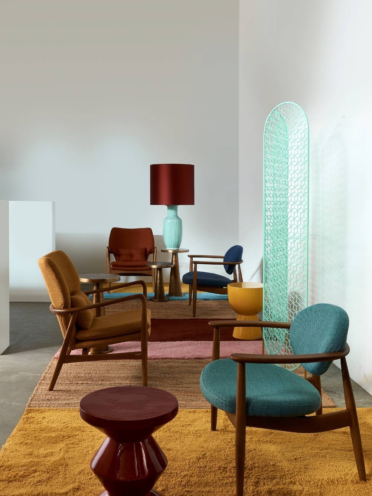 Fauteuil scandinave en bois de frêne, Peggy Ocre