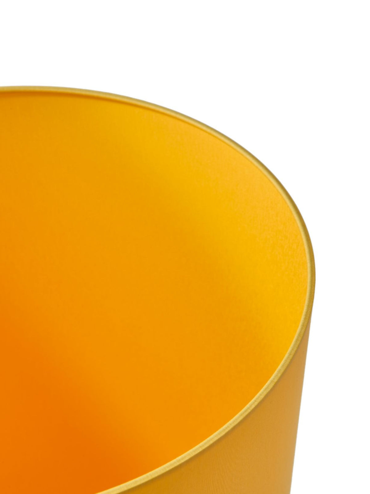 Grande lampe pied bleu foncé et abat-jour jaune, Twister Ø35cm