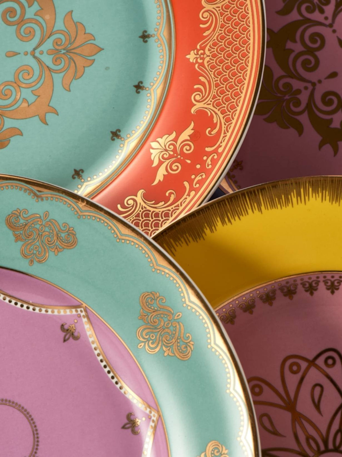 Set de 4 assiettes en porcelaine, Grandpa