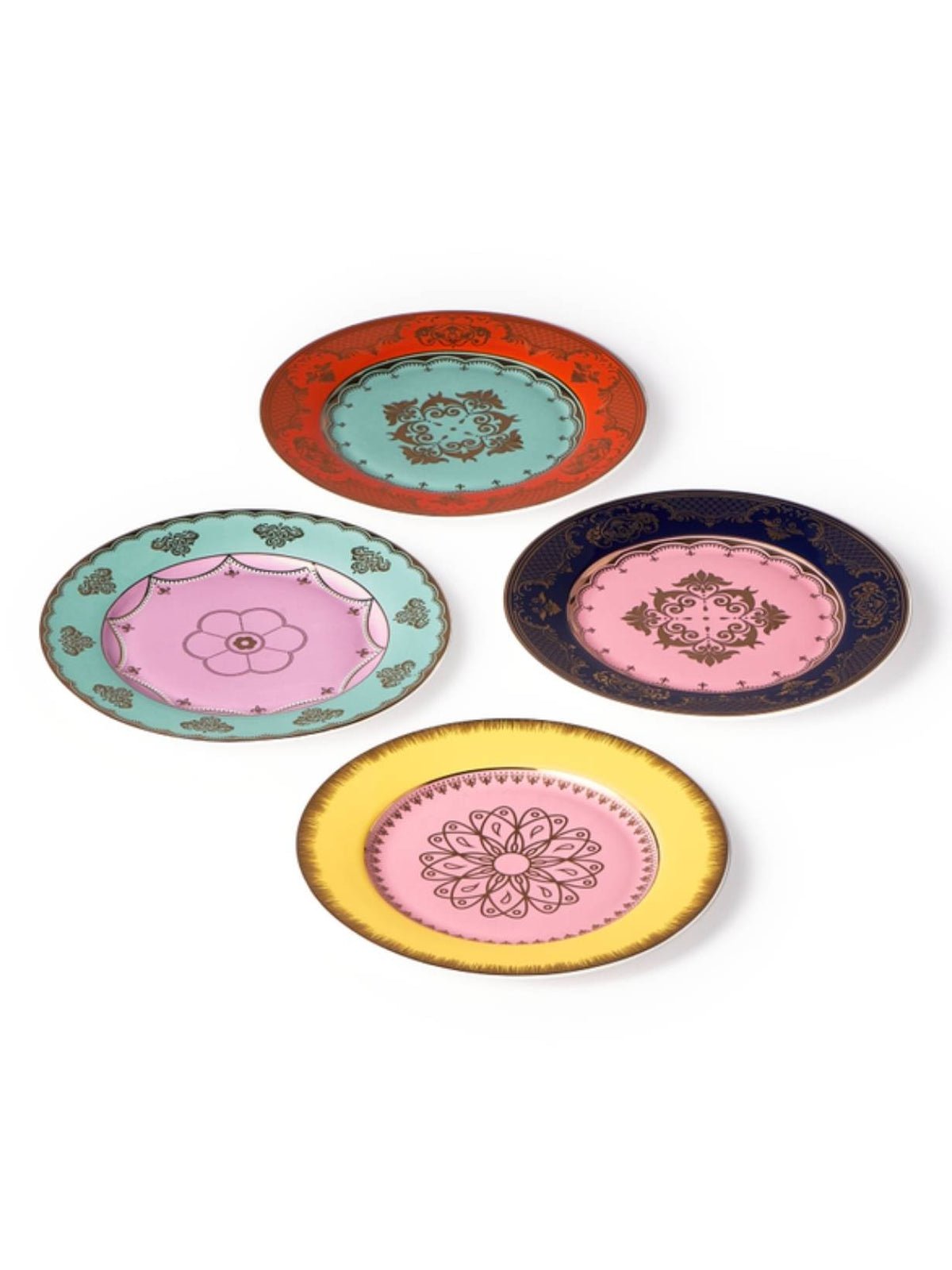 Set de 4 assiettes en porcelaine, Grandpa