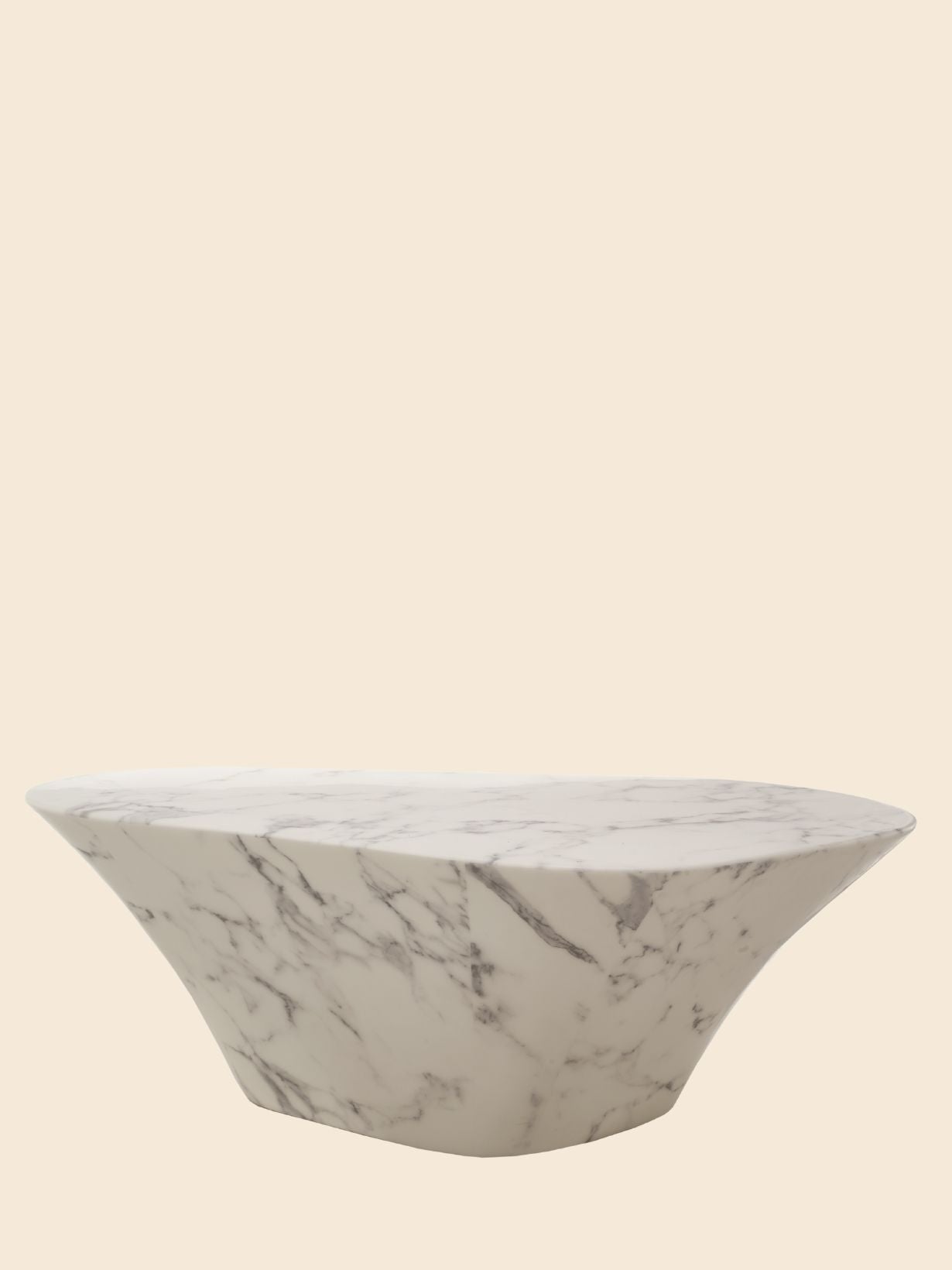 Table Basse Ovale aspect Marbre