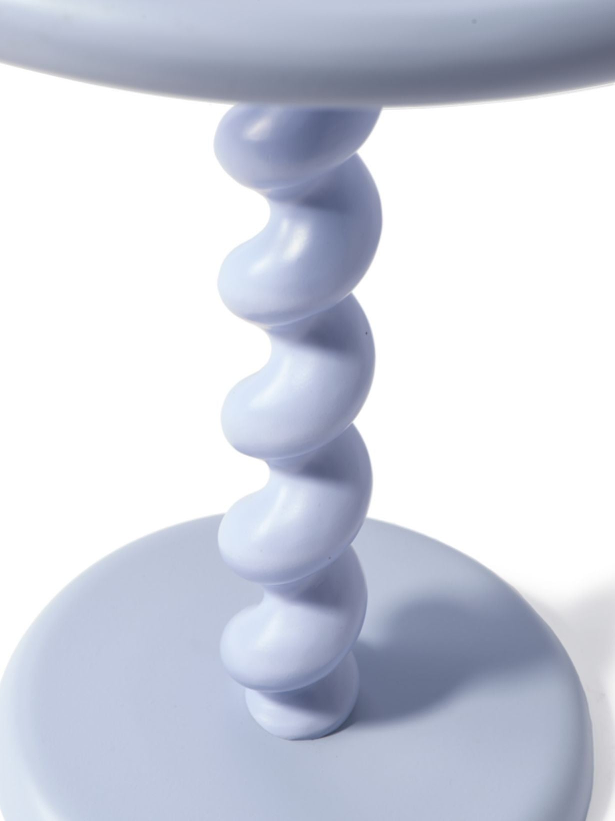 Table d'appoint bleu clair, Twister Ø46 x H56 cm