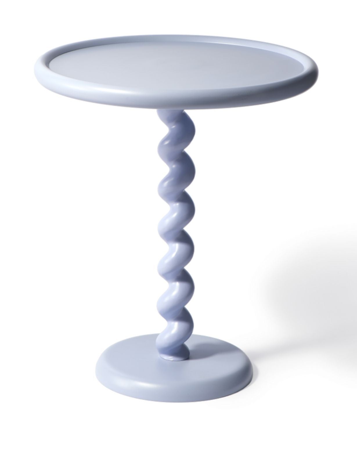 Table d'appoint bleu clair, Twister Ø46 x H56 cm