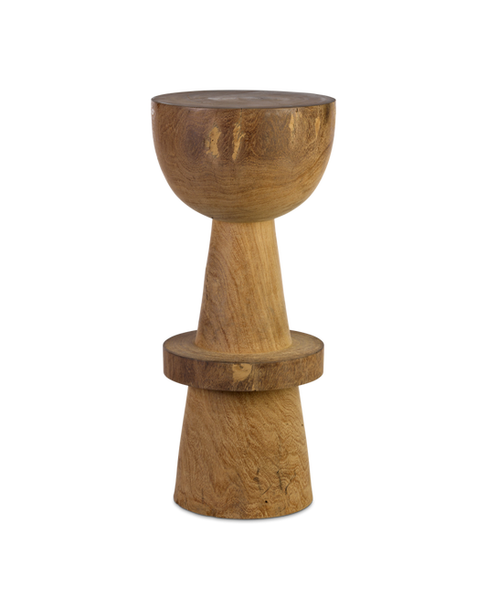 Tabouret de bar en bois sculpté, Ball
