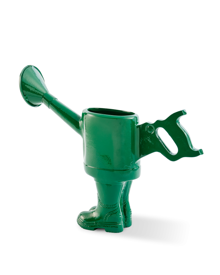 Vase arrosoir en aluminium recyclé, Walking Watering Object