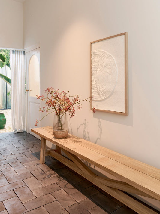 Banc de table de ferme, French Farm