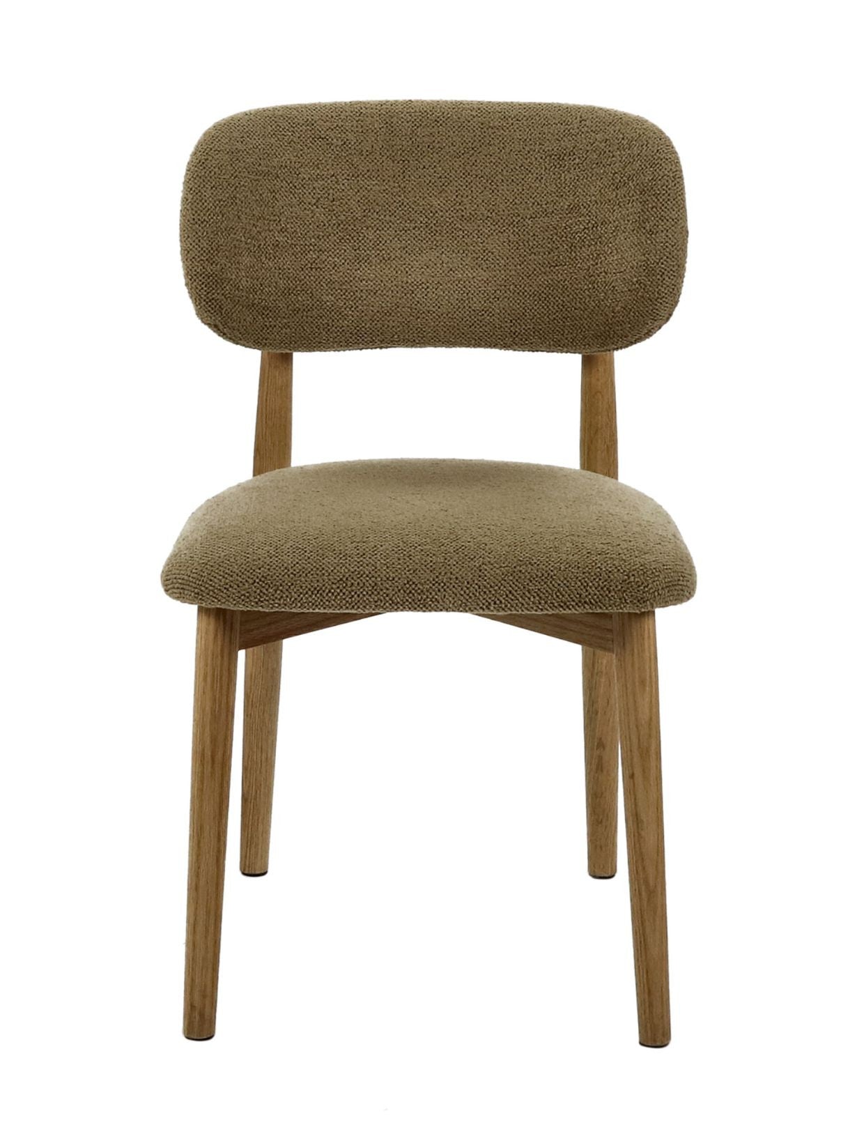 Chaise en chêne et tissu bouclé, Hazel