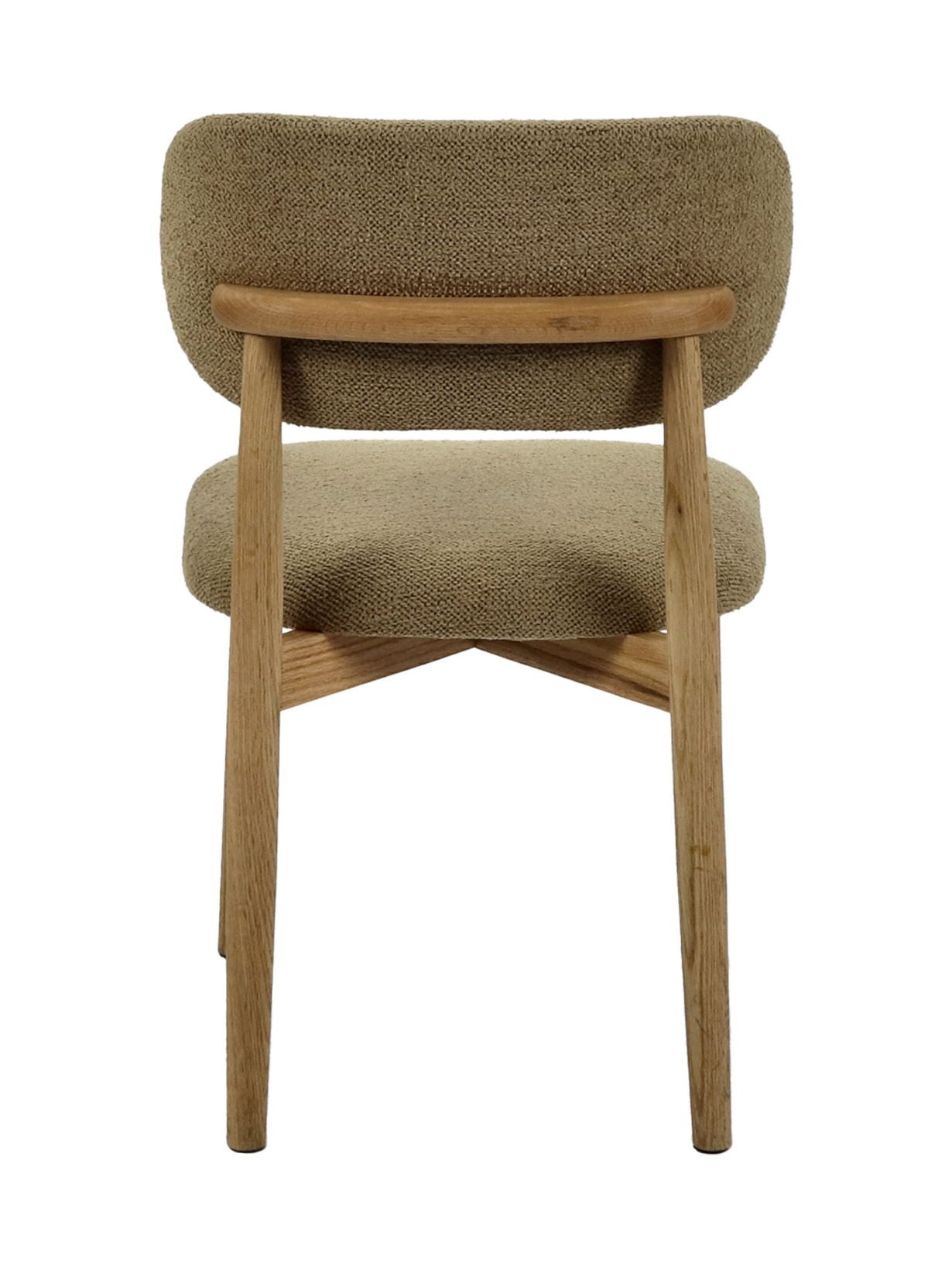 Chaise en chêne et tissu bouclé, Hazel