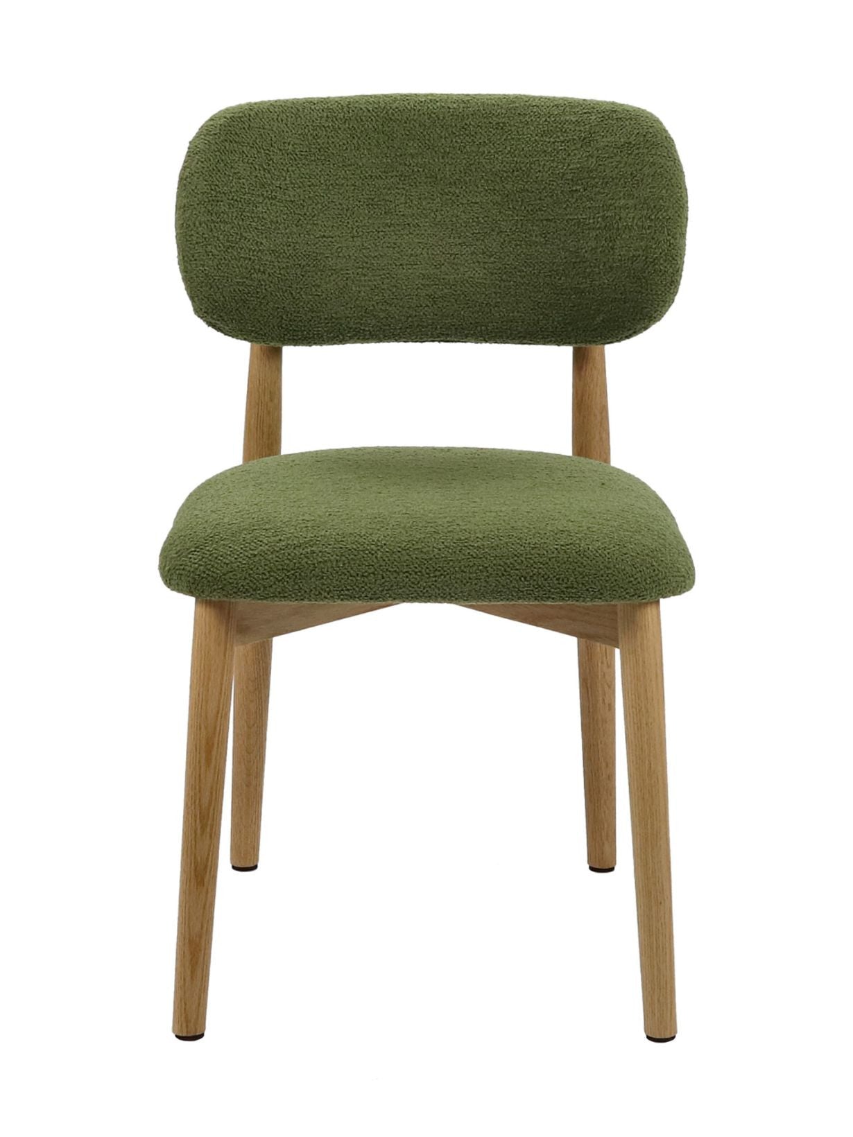 Chaise en chêne et tissu bouclé, Hazel