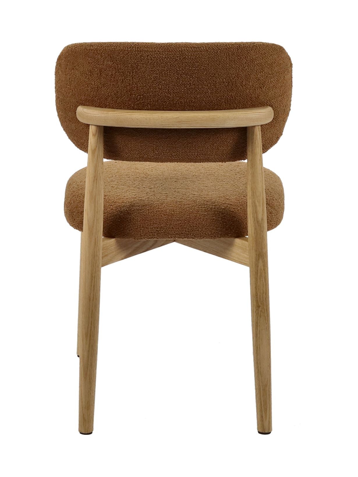 Chaise en chêne et tissu bouclé, Hazel