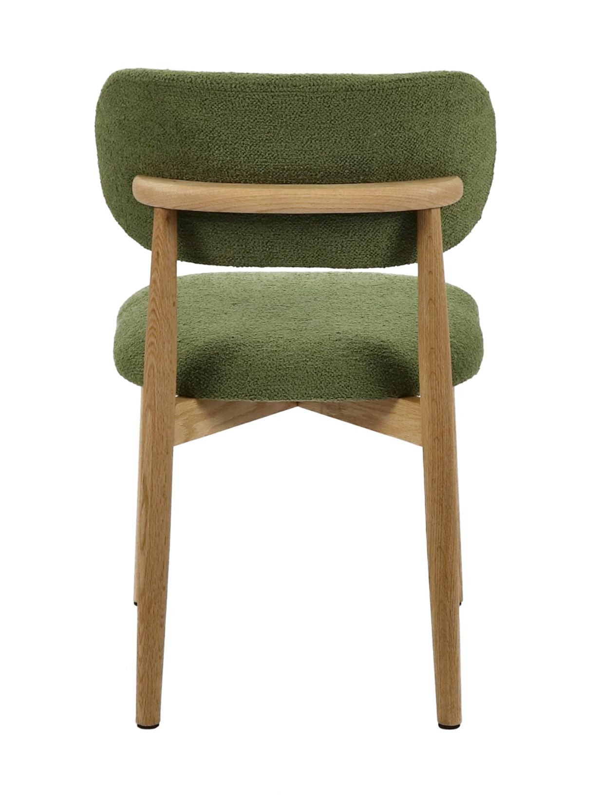 Chaise en chêne et tissu bouclé, Hazel