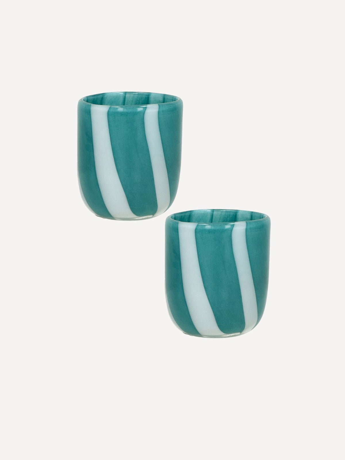 Lot de 2 Photophore en verre, Cannes