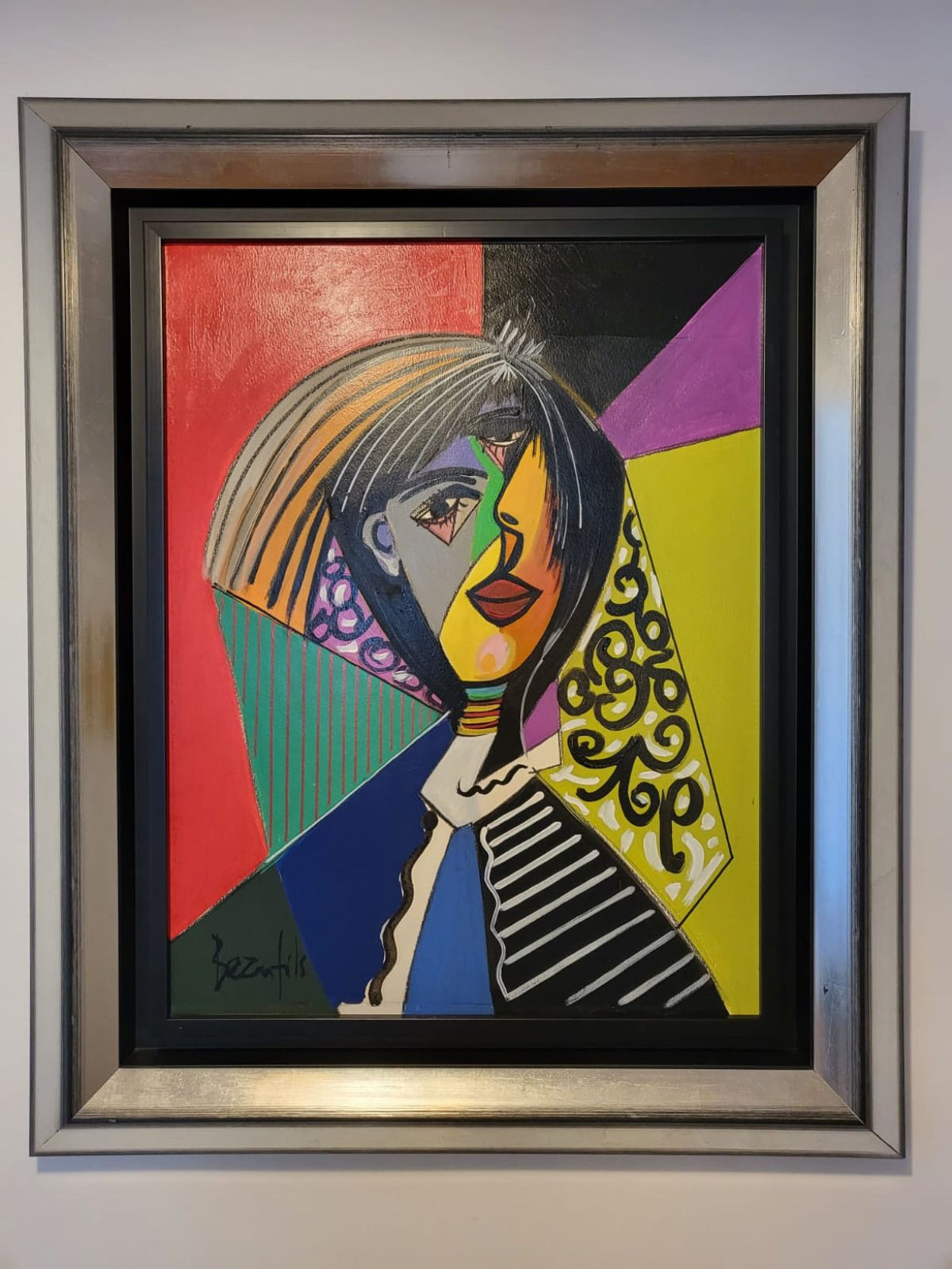 Portrait de Femme cubiste par Jean-Luc Beaufils (1953)