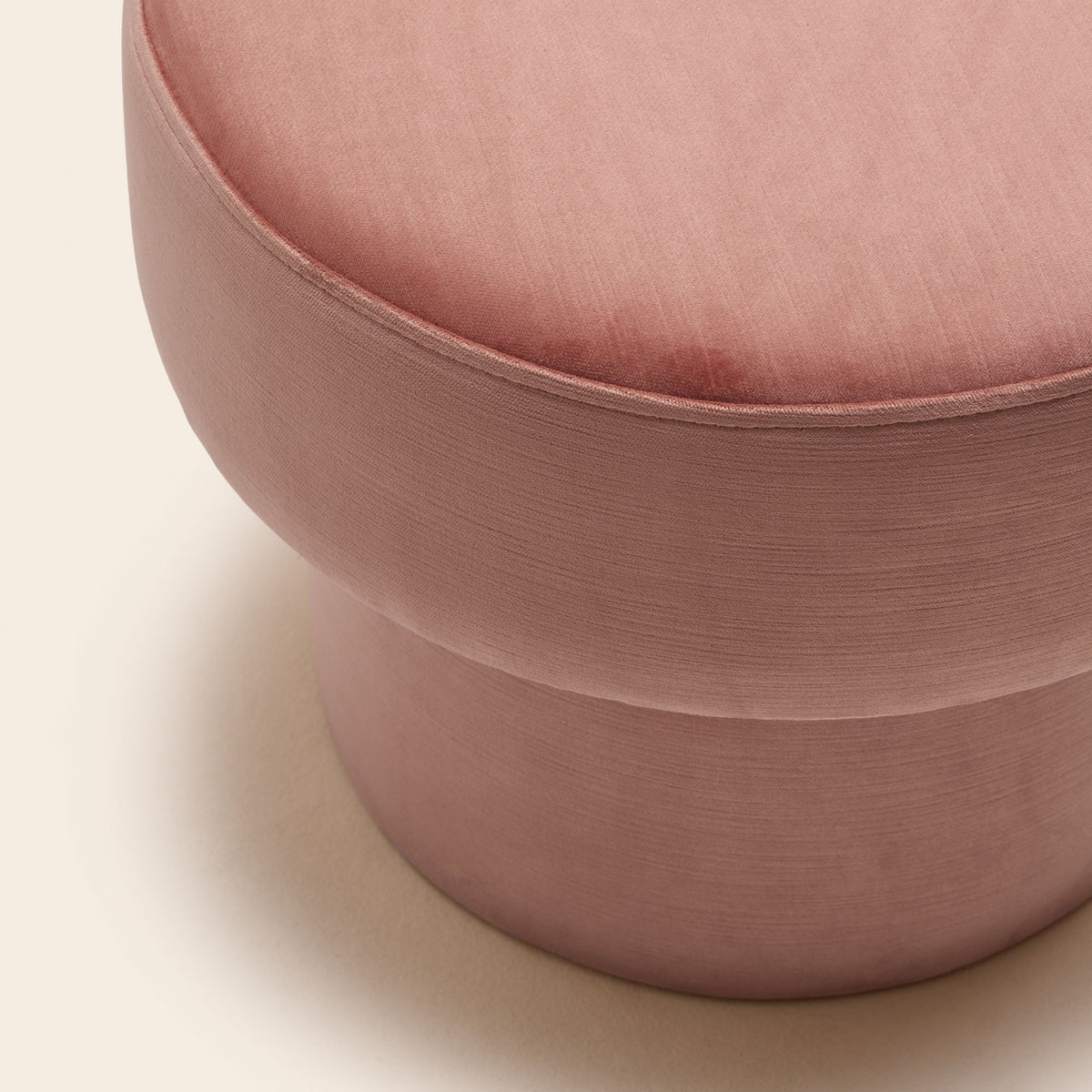 Pouf POPPIE dalila pêche rosé