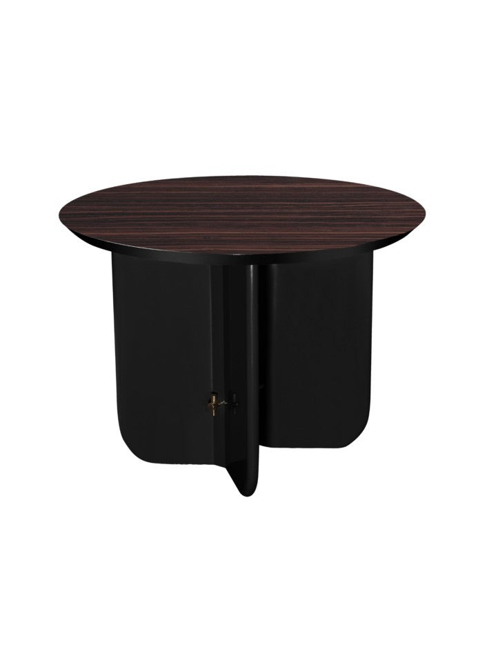 Table basse ronde laquée, marbre ou palissandre, Be Good