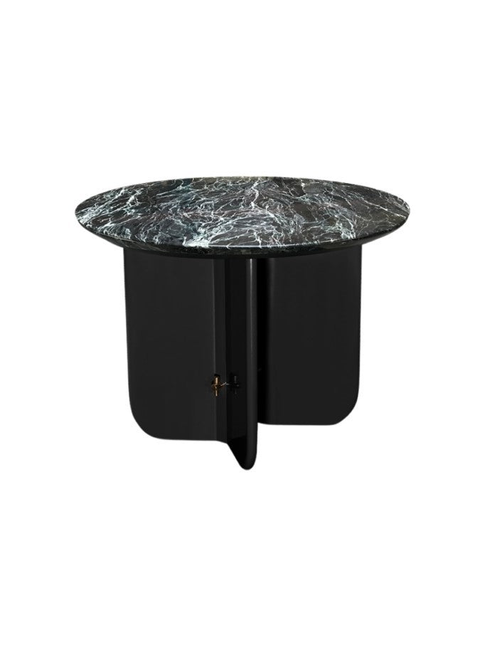 Table basse ronde laquée, marbre ou palissandre, Be Good