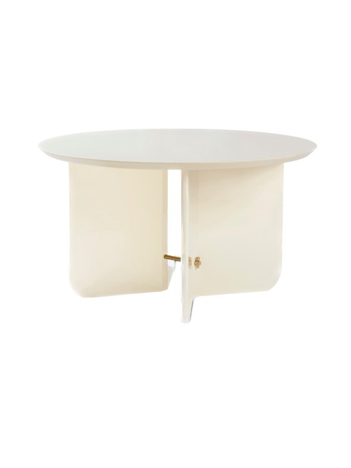 Table basse ronde laquée, marbre ou palissandre, Be Good