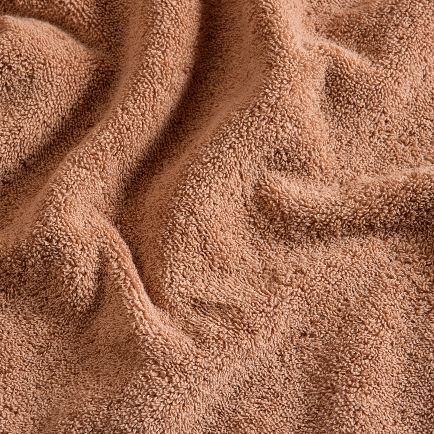 Serviette de toilette NERYDA terre d'argile et beige