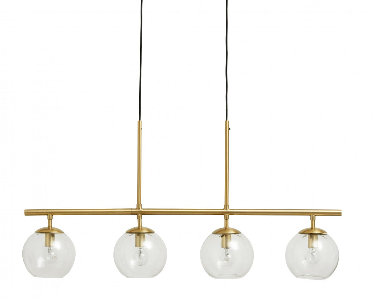 Suspension en laiton 4 globes, Globo