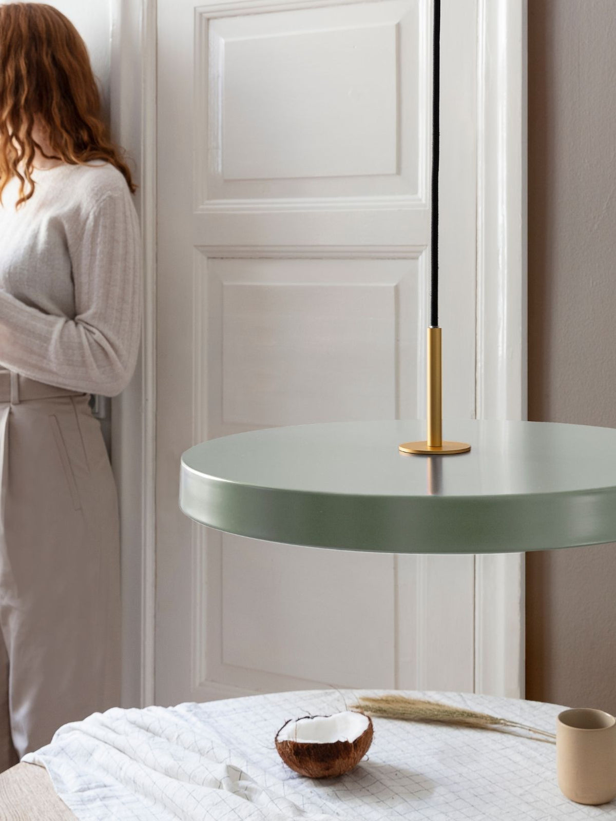 Suspension LED avec détail laiton, Asteria Medium
