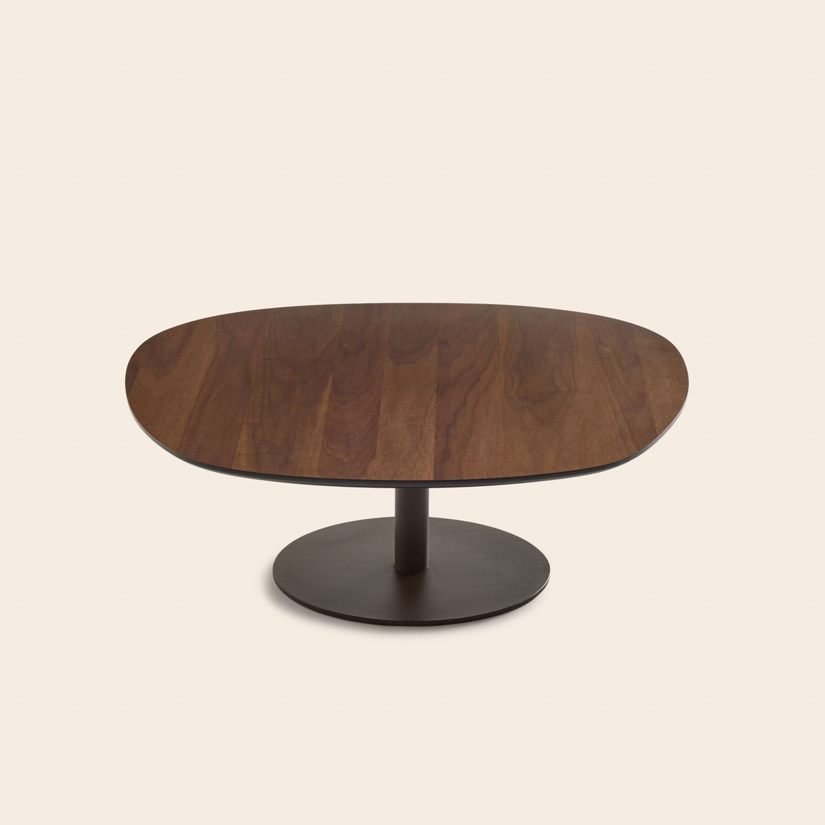 Table basse ISMERIA noyer et bronze