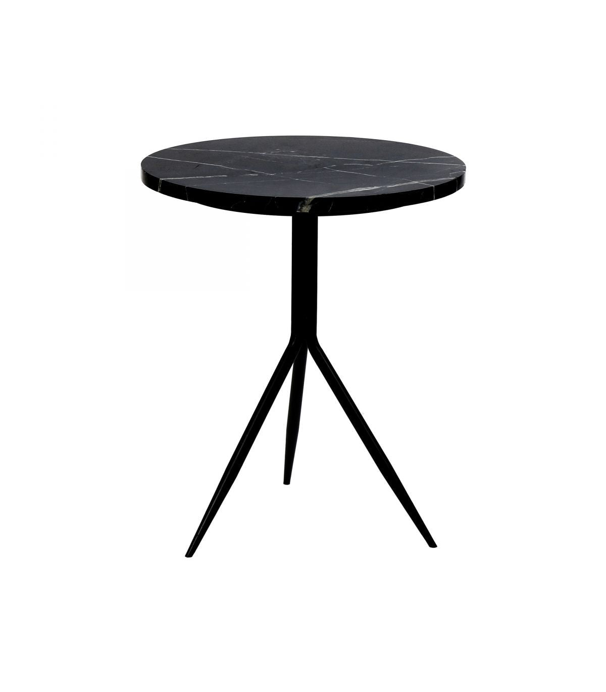 Table d'appoint en marbre et métal, Dana