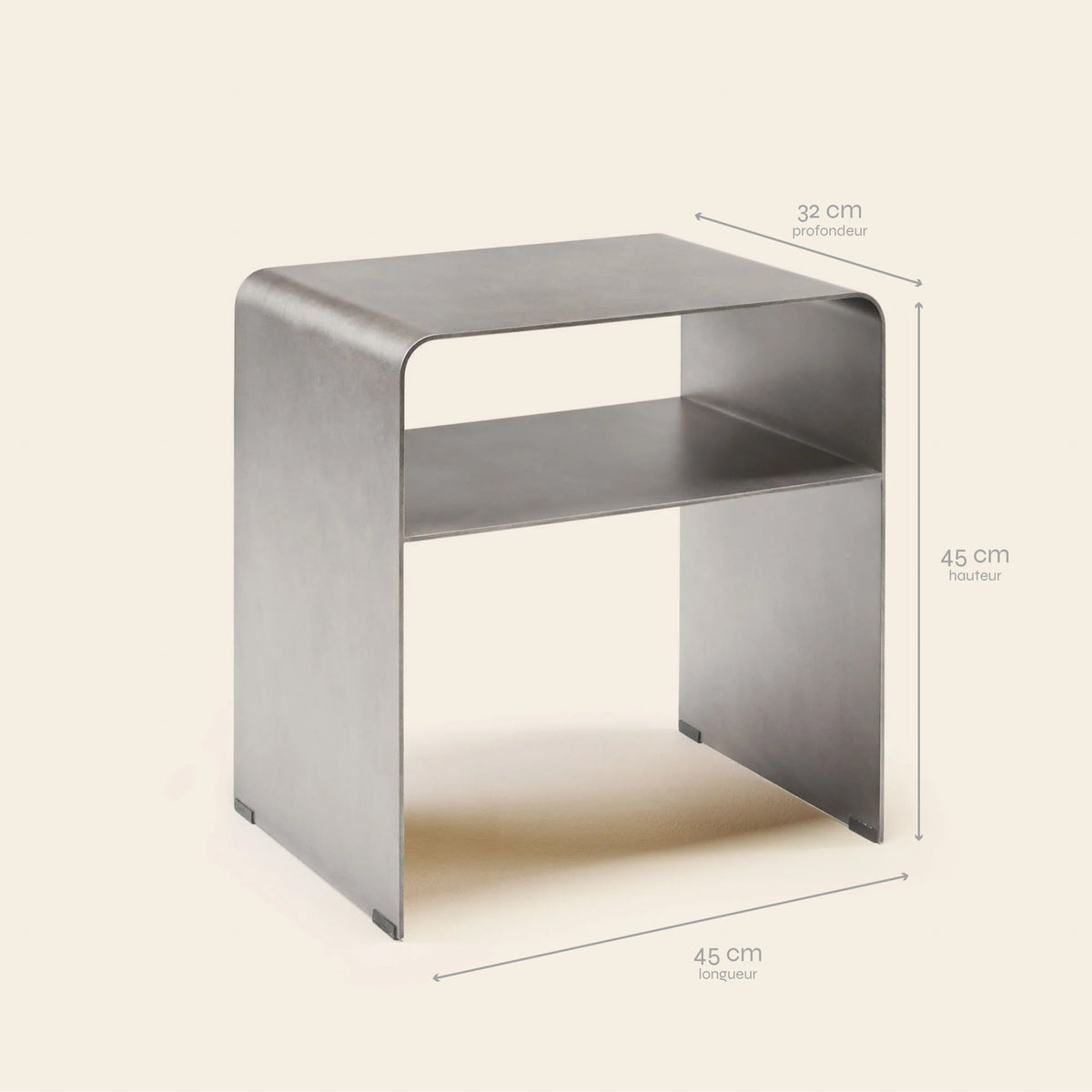 Table de chevet TALIKA canon de fusil