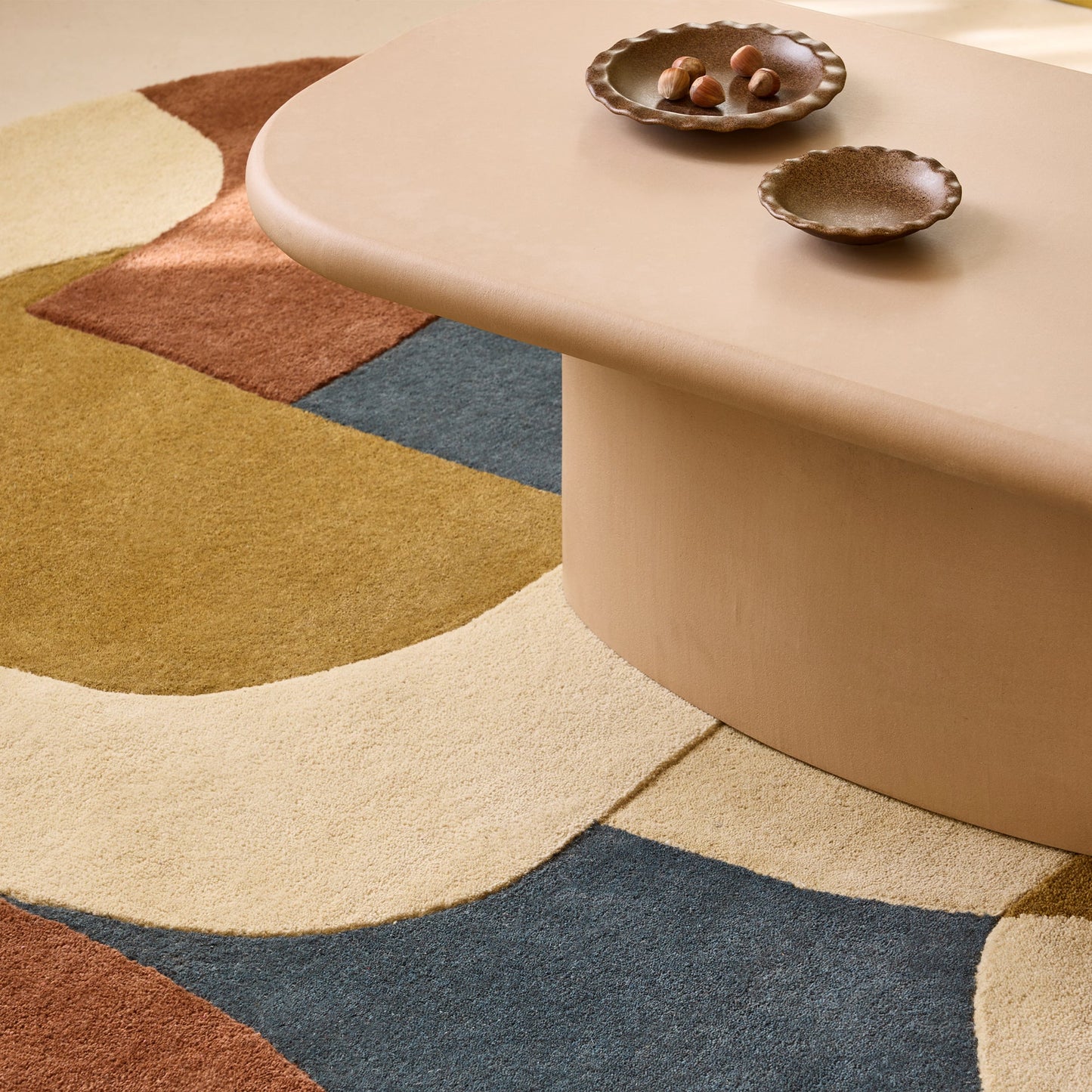 Tapis de sol ANDREÏ naturel et multicolore