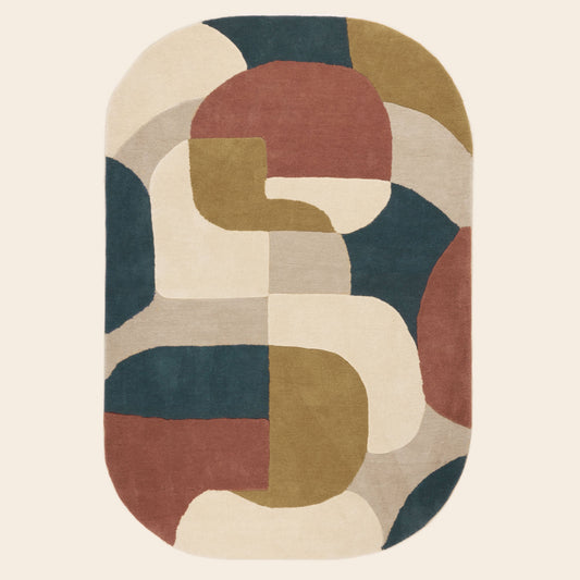 Tapis de sol ANDREÏ naturel et multicolore