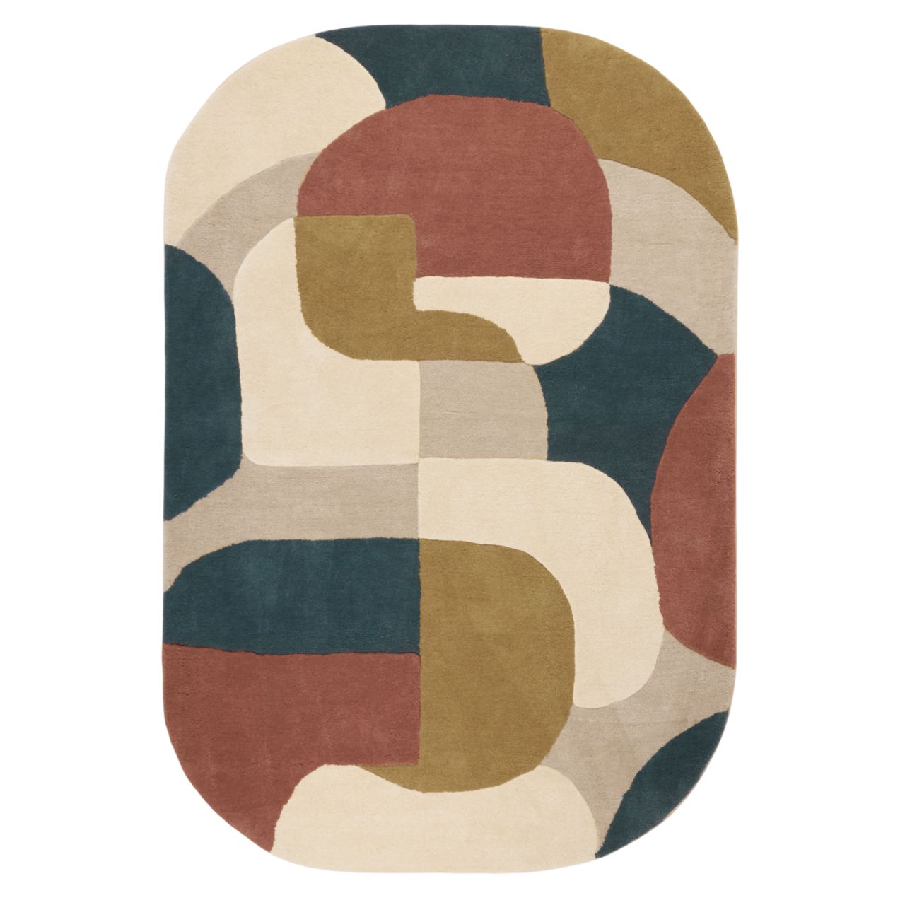 Tapis de sol ANDREÏ naturel et multicolore