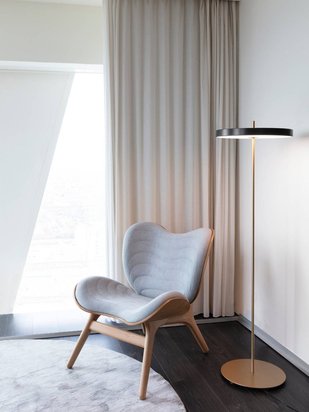 Lampadaire LED en Acier, Asteria Floor