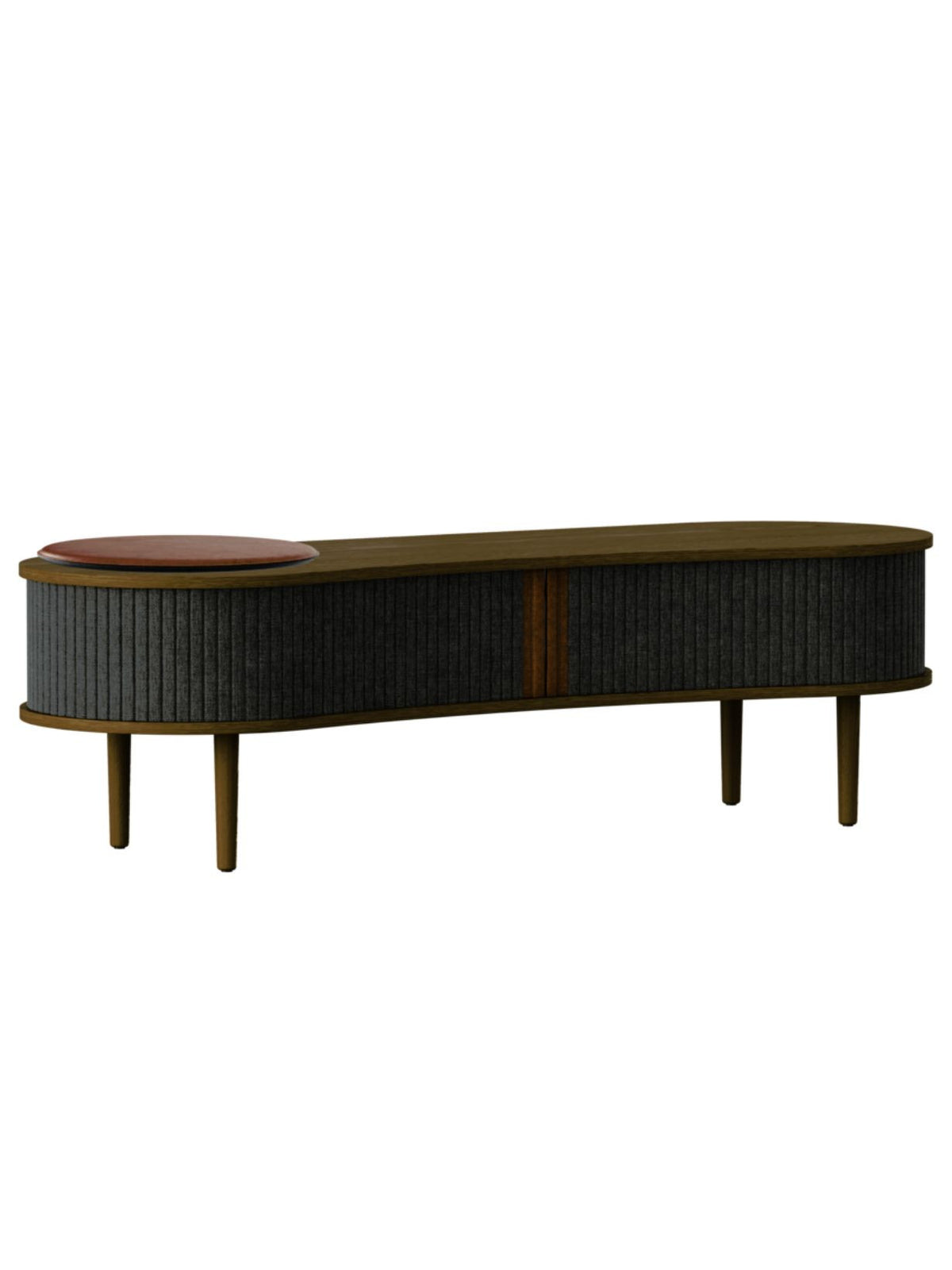Banc TV en chêne foncé, Audacious