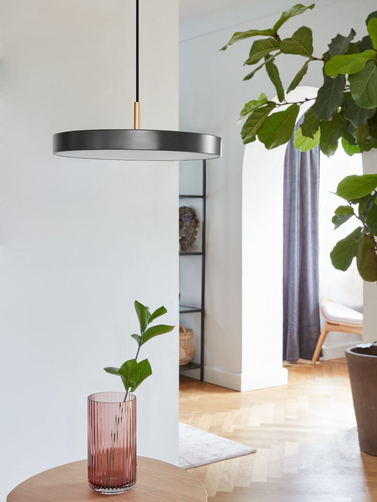 Suspension LED avec détail en laiton, Asteria Mini