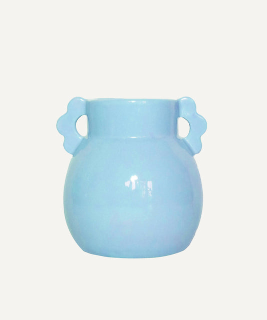 Petit Vase en faïence "Flower" - Bleu
