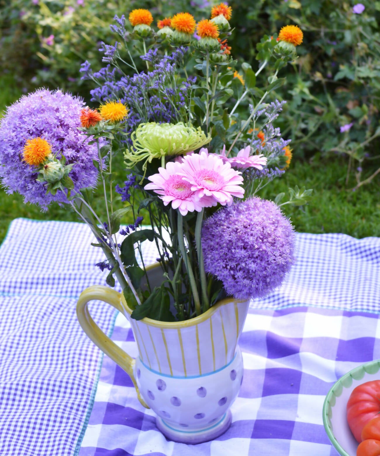 La Coccinelle Vase With Lilac Spots